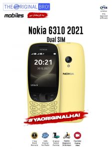 Nokia 6310 2021 - PTA Approved - 12 Months Warranty - Yellow - The Original Bro Mobiles - TOB36